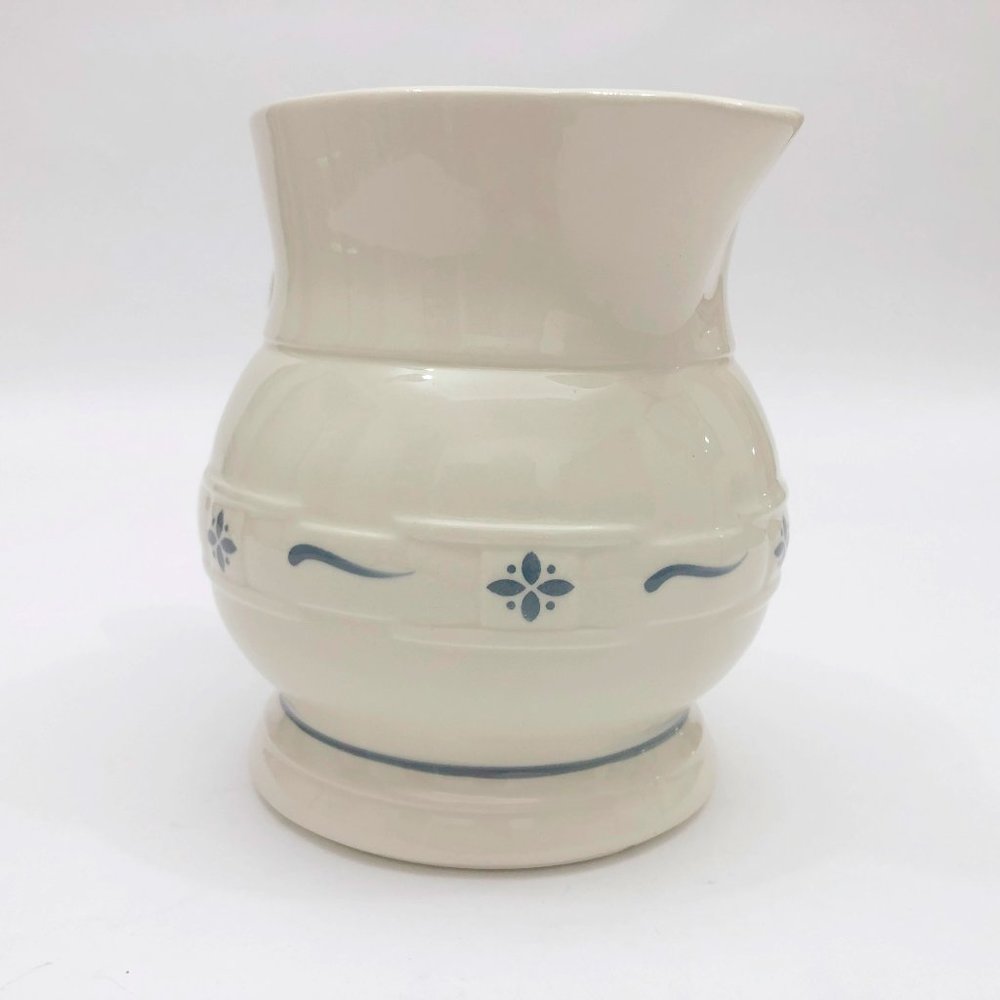 EUC Longaberger Pottery Woven Traditions Blue 2 QT 1990 USA Handmade - Picture 5 of 12